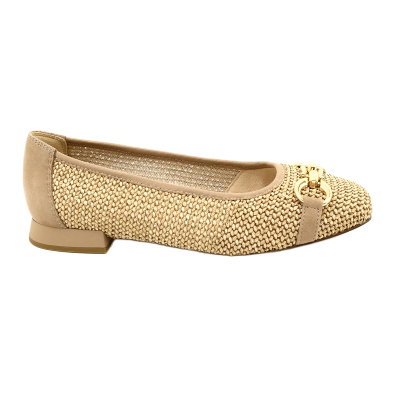 Women's ballet flats Caprice 9-22503-20 311 Bark Comb beige
