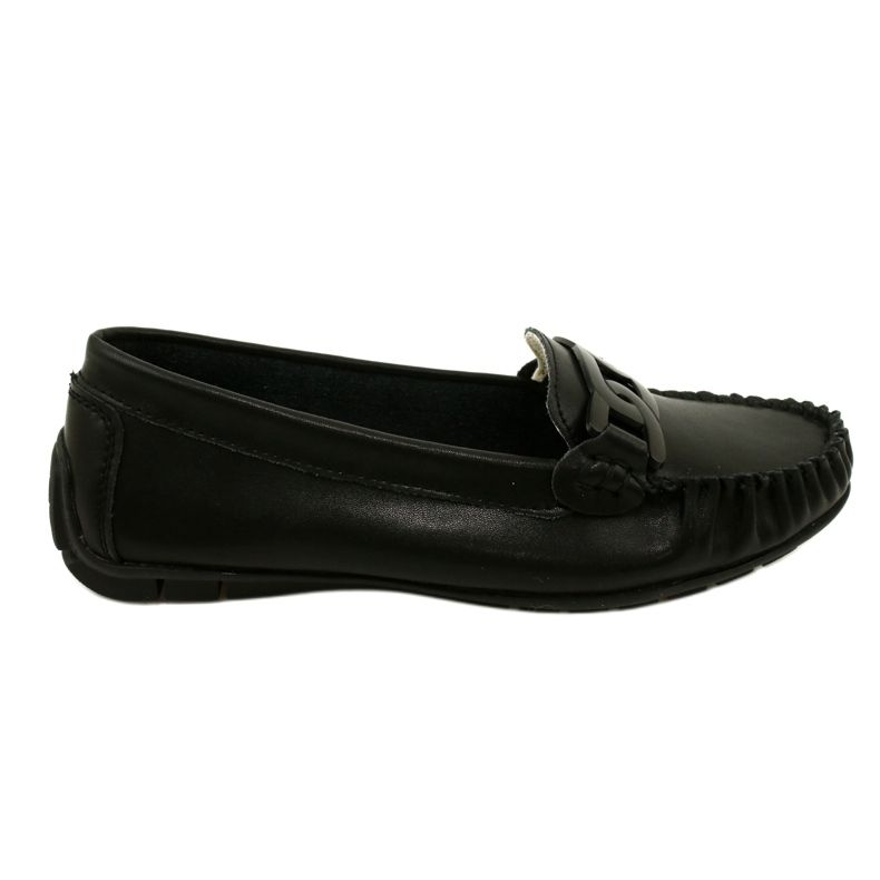 Women's Leather Loafers Filippo DP4547 Black