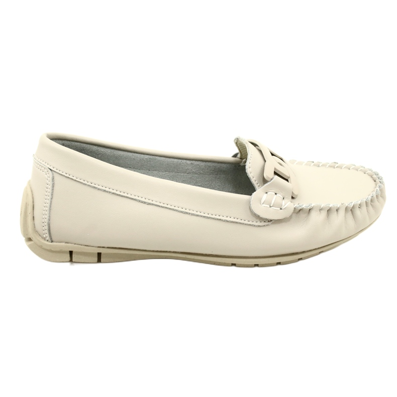 Women's Leather Loafers Filippo DP4547 Beige
