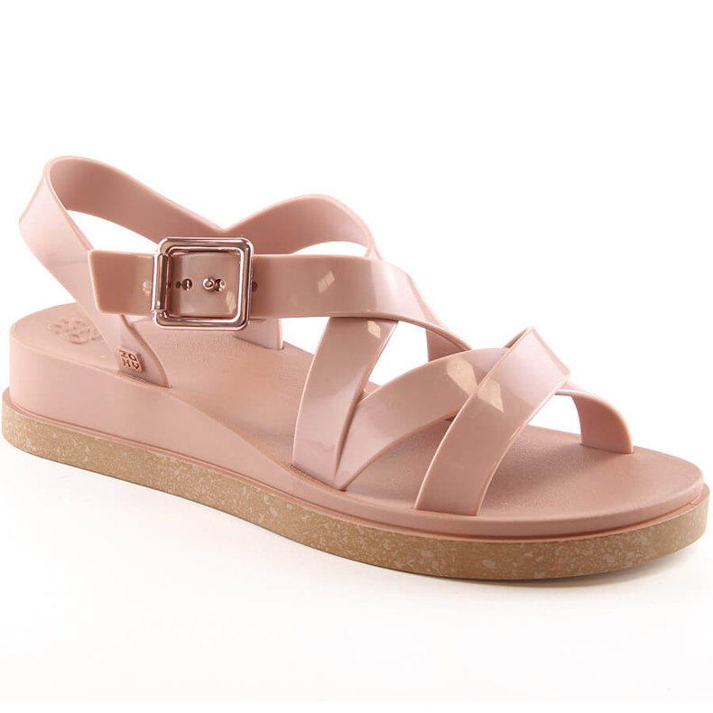 Comfortable women's elastic sandals fragrant nude ZAXY Plena Sand JJ285094 pink