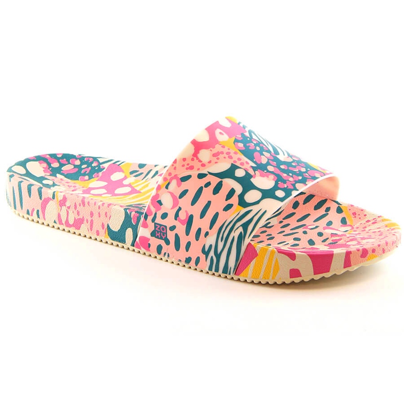 Comfortable women's slippers, elastic, fragrant multicolor ZAXY Manifestar Color Slide HH285097 multicolored