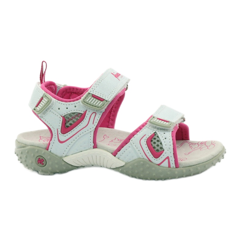 American Club American 1617 sports girls' sandals white pink American Club American 1617 sports girls' sandals white pink