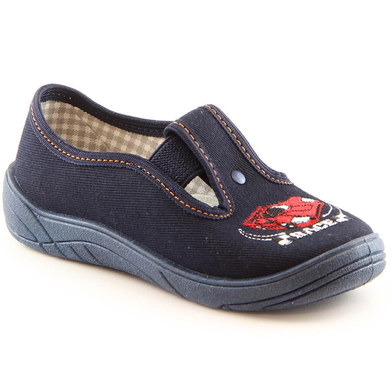Boys slippers for kindergarten school Nazo N017ADW blue