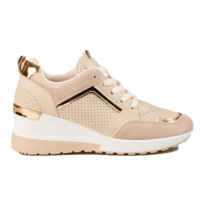 Women's beige Shelovet wedge sneakers Women's beige Shelovet wedge sneakers