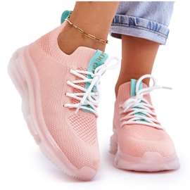 Women's Slip-on Sock Shoes GOE JJ2N4081 Light Pink