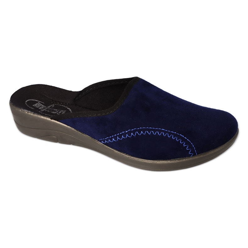 Befado women's pu slippers 552D019 navy blue
