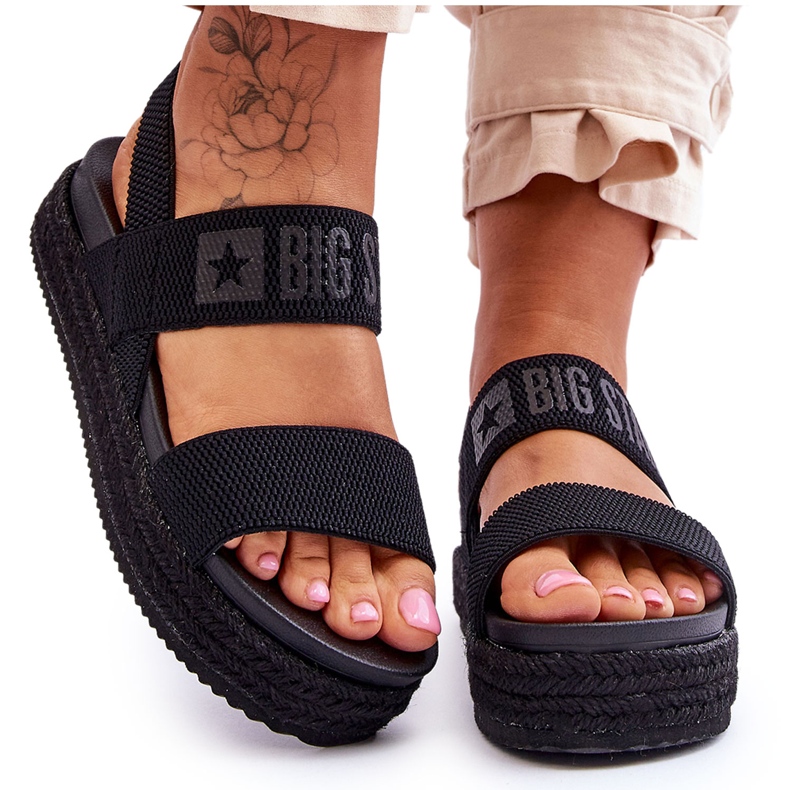 Women's Sandals Big Star LL274856 Black Women's Sandals Big Star LL274856 Black
