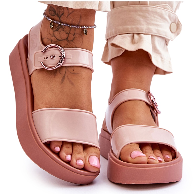 Fragrant Hypoallergenic Sandals ZAXY JJ285242 Nude pink