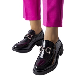 Charline black patent loafers