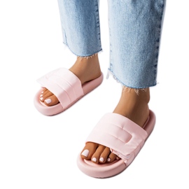 BM Pink Velcro slippers from Aleron