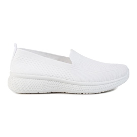 Women's slip on fabric with a thick sole Black Shelovet white Women's slip on fabric with a thick sole Black Shelovet white