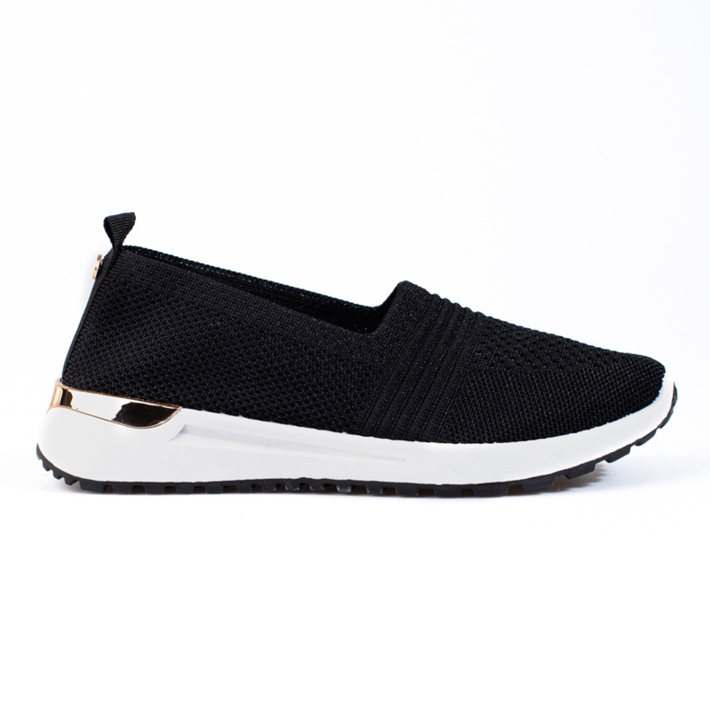 Women's Shelovet black openwork sneakers