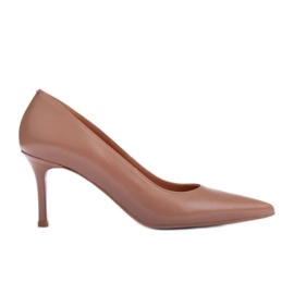 Marco Shoes Nappa leather heels beige Marco Shoes Nappa leather heels beige