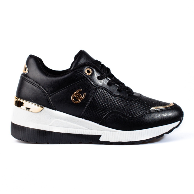 Shelovet women's black sneakers