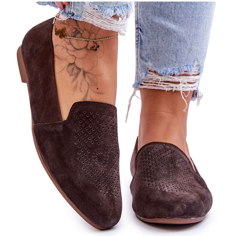 S.Barski Suede Comfortable Loafers Brown Giovana S.Barski Suede Comfortable Loafers Brown Giovana