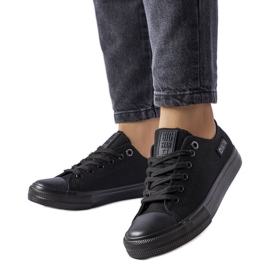 Big Star KK274009 black fabric sneakers