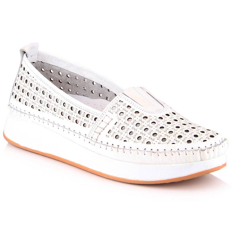 Women's openwork shoes with an elastic band white T.Sokolski VU85LAS