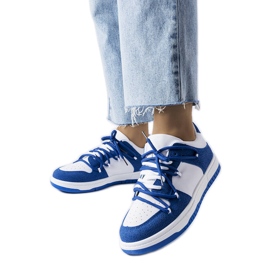 Navy blue sneakers from Hila white