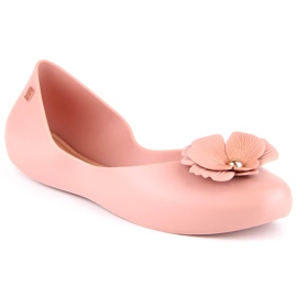 Comfortable women's ballerinas fragrant elastic nude Zaxy LL285002 pink