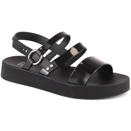 Comfortable women's sandals on the fragrant black platform Zaxy LL285008