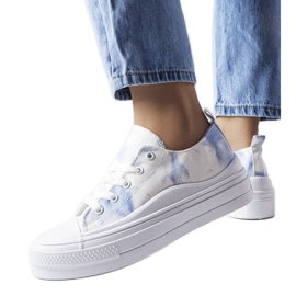 White and blue sneakers from Rocheleau