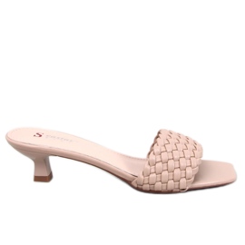 BM Arritola Apricot low heel sandals beige