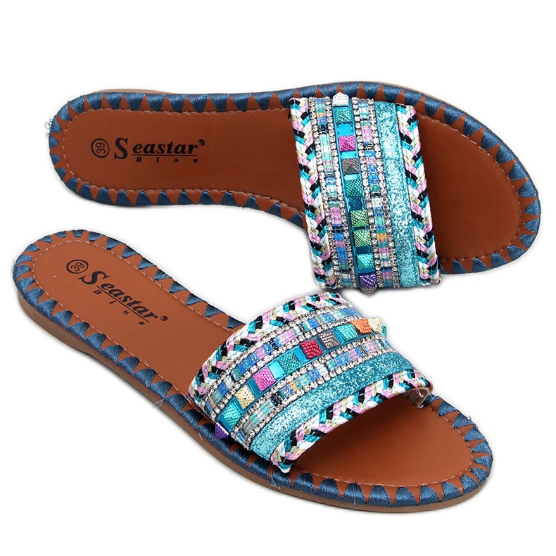 BM Morocco Blue Marrakesh slippers
