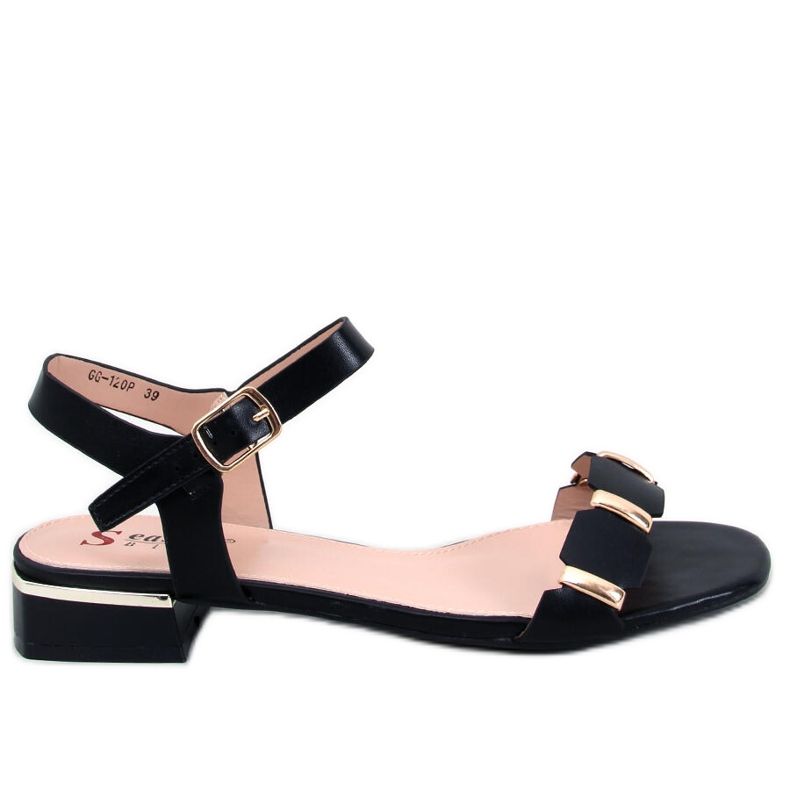 Seastar Clary Black low heel sandals