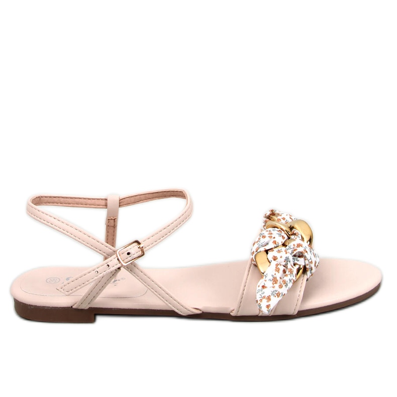 Agena Beige chain sandals