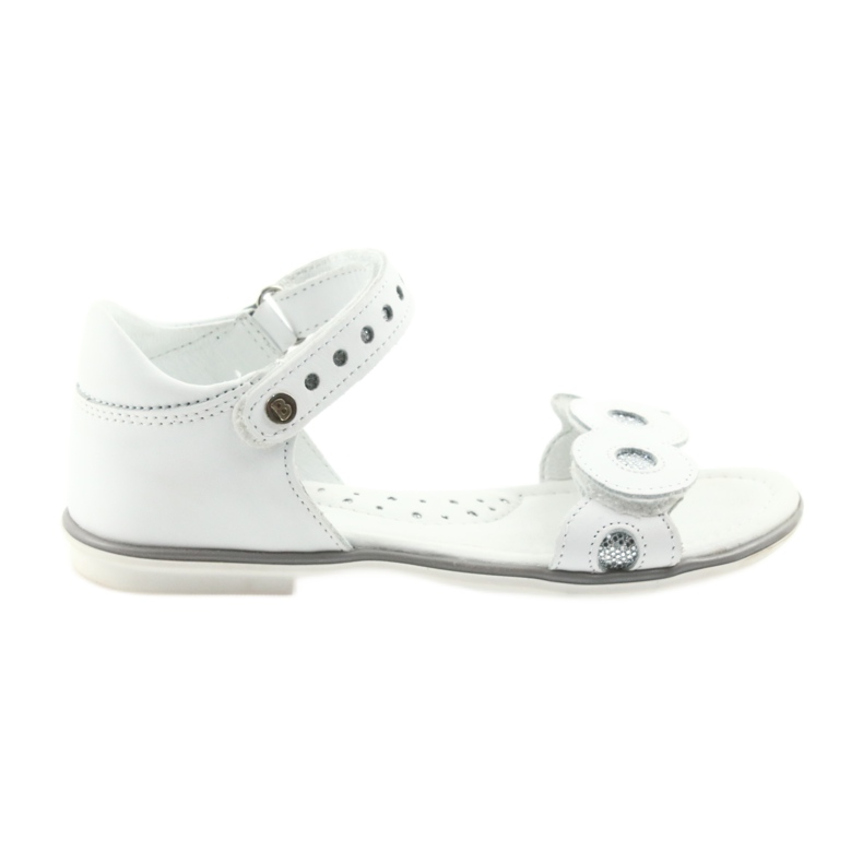 Girls' sandals Bartek silver rings white