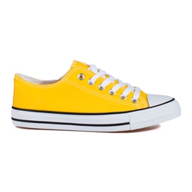 Shelovet yellow classic sneakers