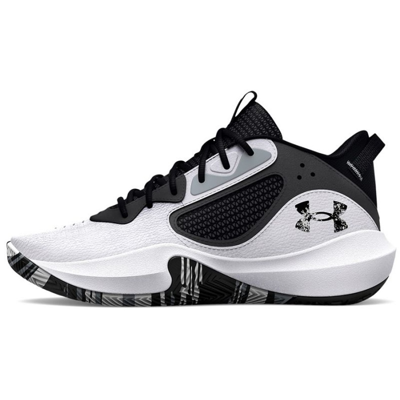 Under Armour Under Armor Gs Lockdown 6 Jr. 3025617 101 basketball shoes white white