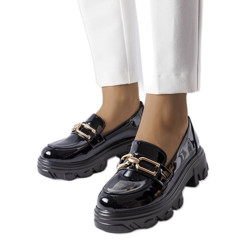 Black patent leather shoes from Lemaitre