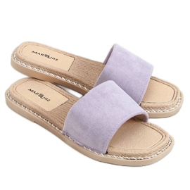 Daniels Purple women's suede slippers