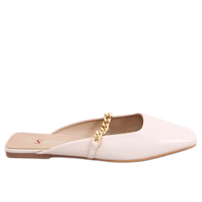 Seastar Chiara Beige slippers with chain