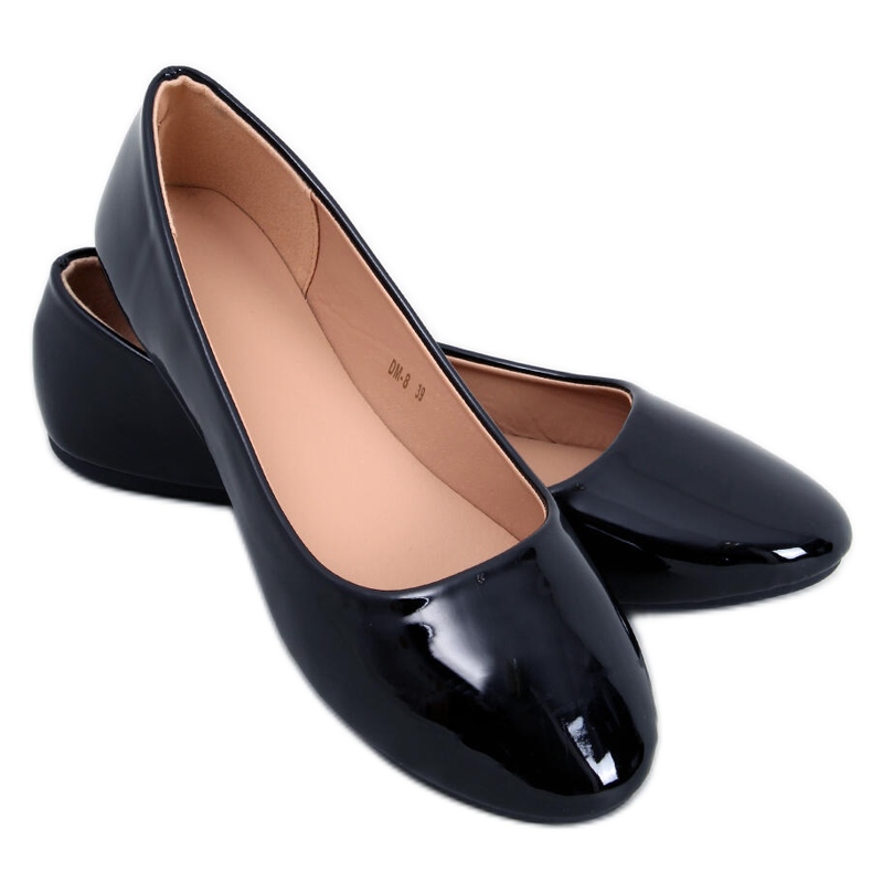 Cargil Black lacquered ballerinas Cargil Black lacquered ballerinas