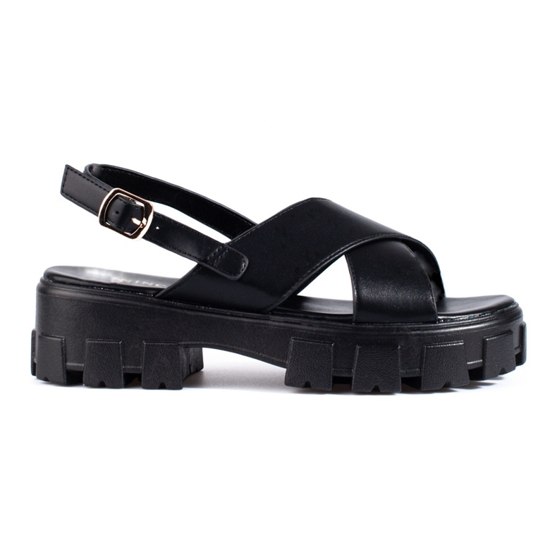 Vinceza Black platform sandals from Vincez