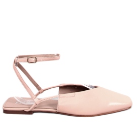 BM Open heel ballerinas from Gianna Nude beige