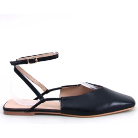 BM Open heel ballerinas from Gianna Black BM Open heel ballerinas from Gianna Black