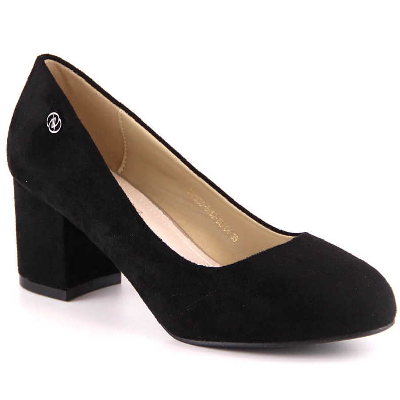Women's black suede pumps eVento 5952 Women's black suede pumps eVento 5952