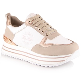 Women's sport shoes sneakers on the platform multicolor Big Star LL274584 multicolored