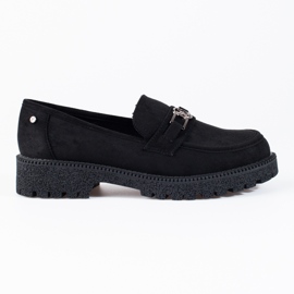 W. Potocki Women's suede loafers Potocki black