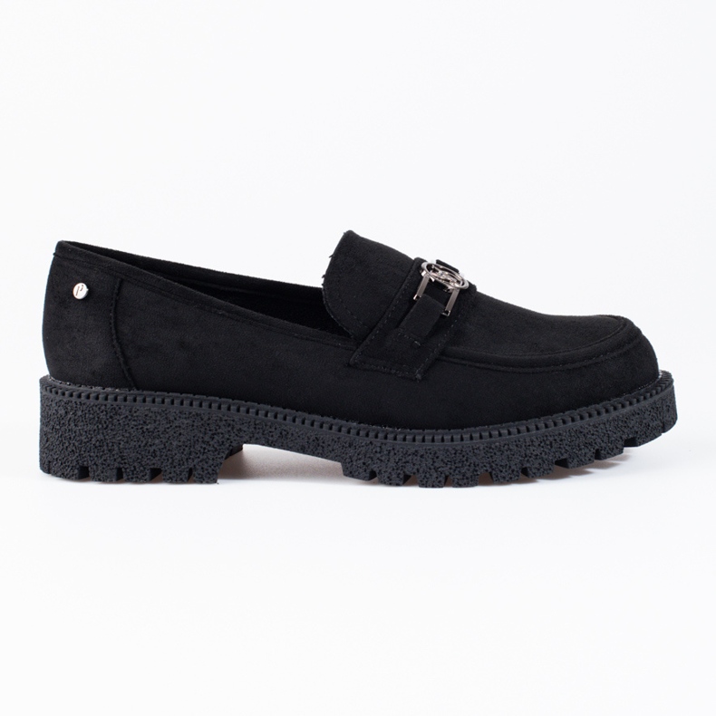 W. Potocki Women's suede loafers Potocki black