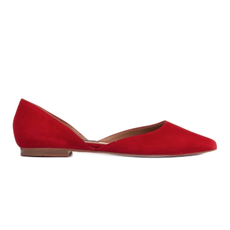 Marco Shoes Ballet flats with a heel red