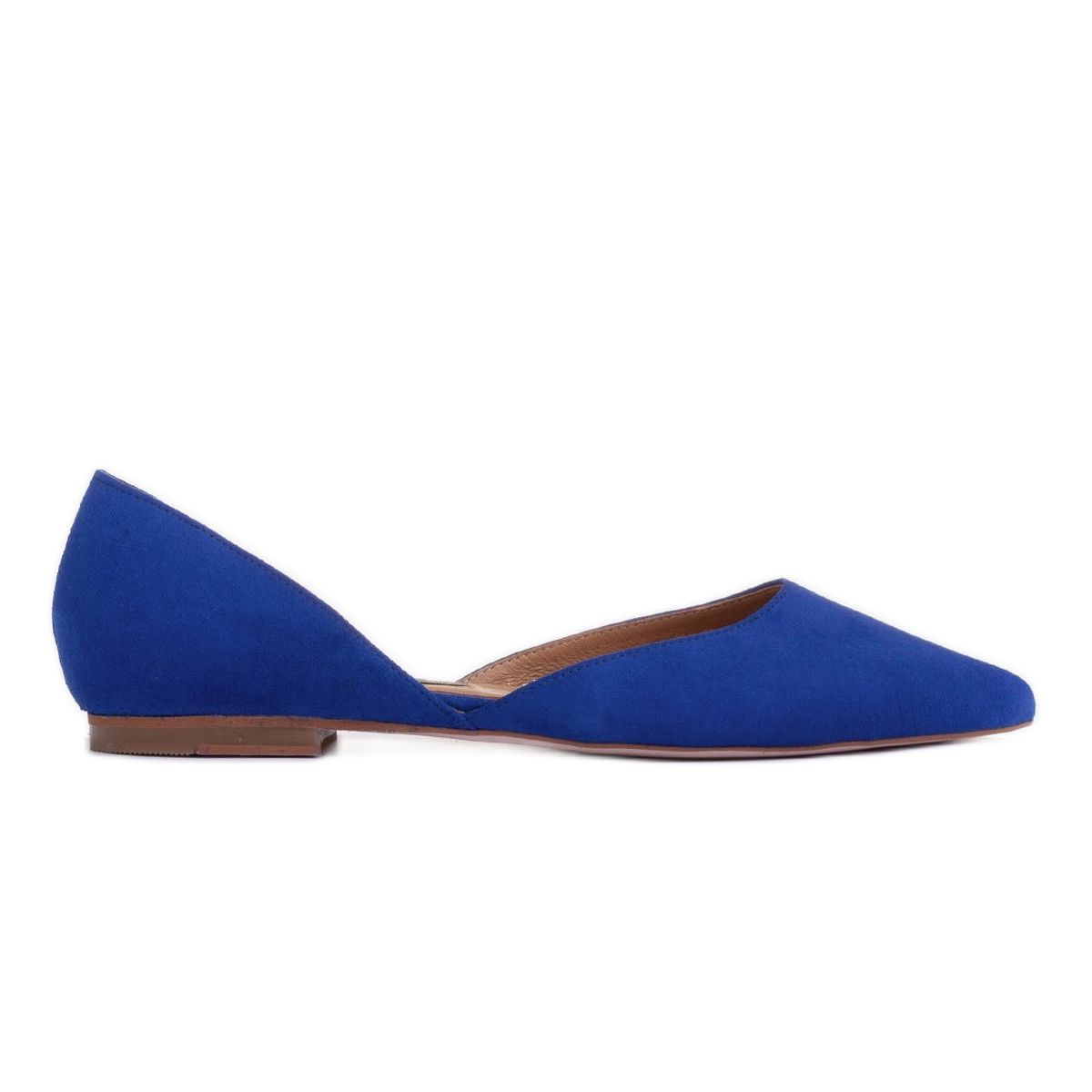 Bright blue 2025 flat shoes