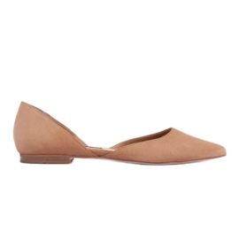 Marco Shoes Ballet flats with a heel brown
