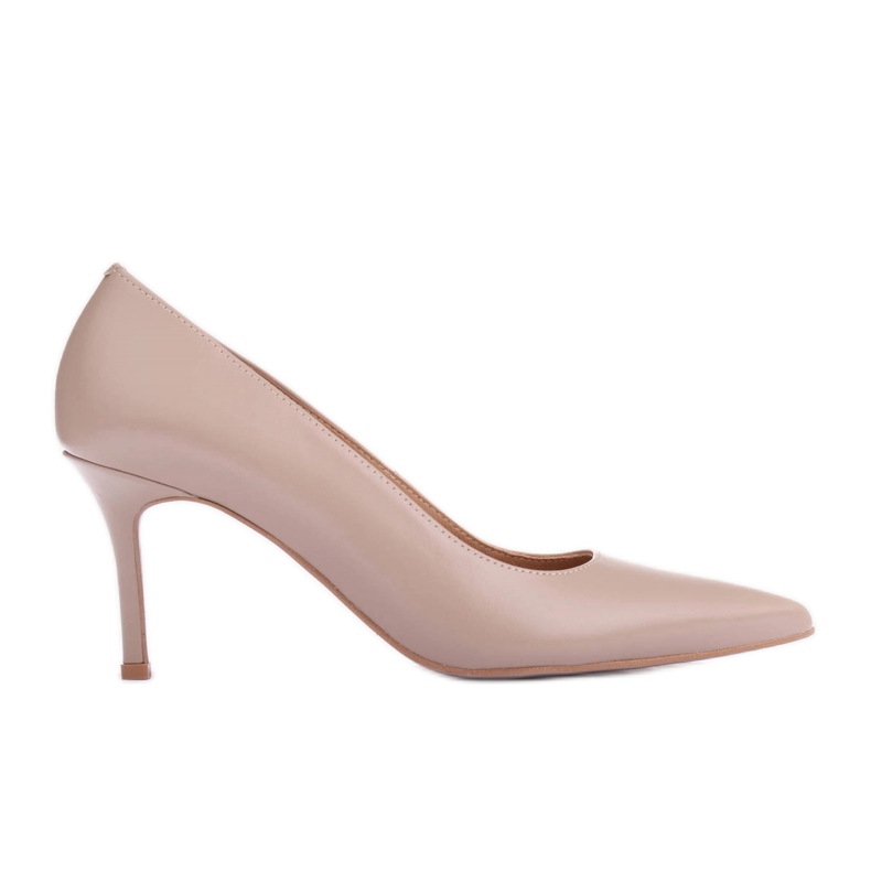 Marco Shoes Nappa leather heels beige