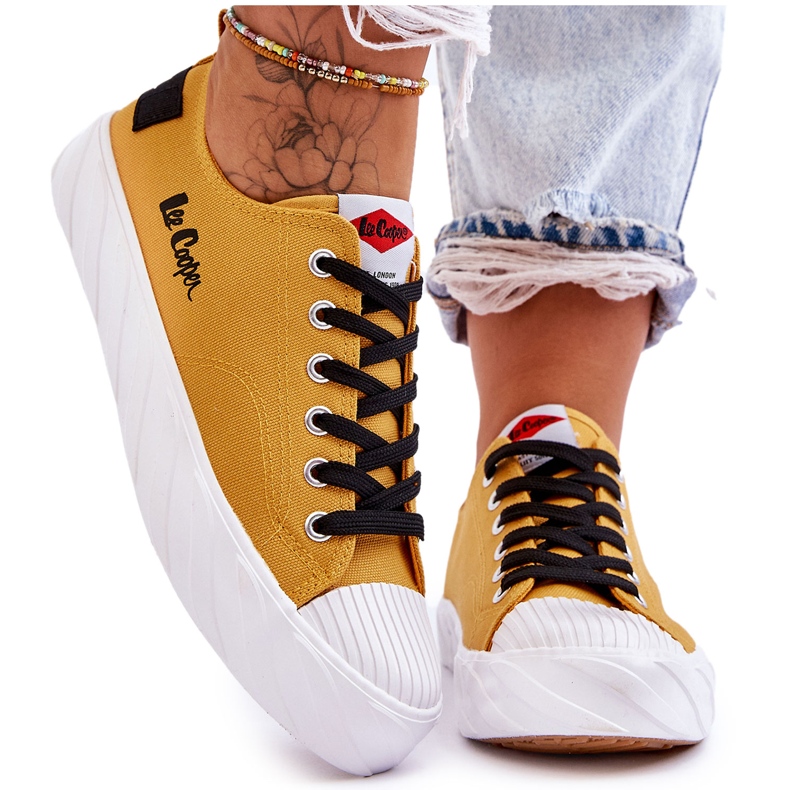 Lee Cooper LCW-23-44-1649L Women's Sneakers Yellow Lee Cooper LCW-23-44-1649L Women's Sneakers Yellow