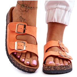 PM1 Women's Cortina Orange Slip-On Sandals PM1 Women's Cortina Orange Slip-On Sandals