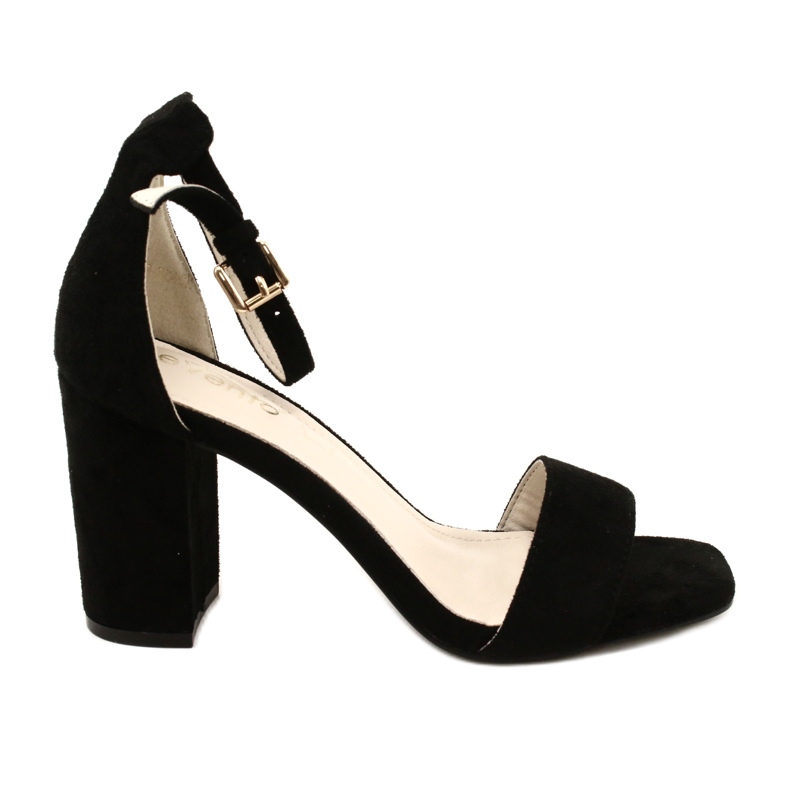 Evento Sandals On Heel Black 23SD35-5560